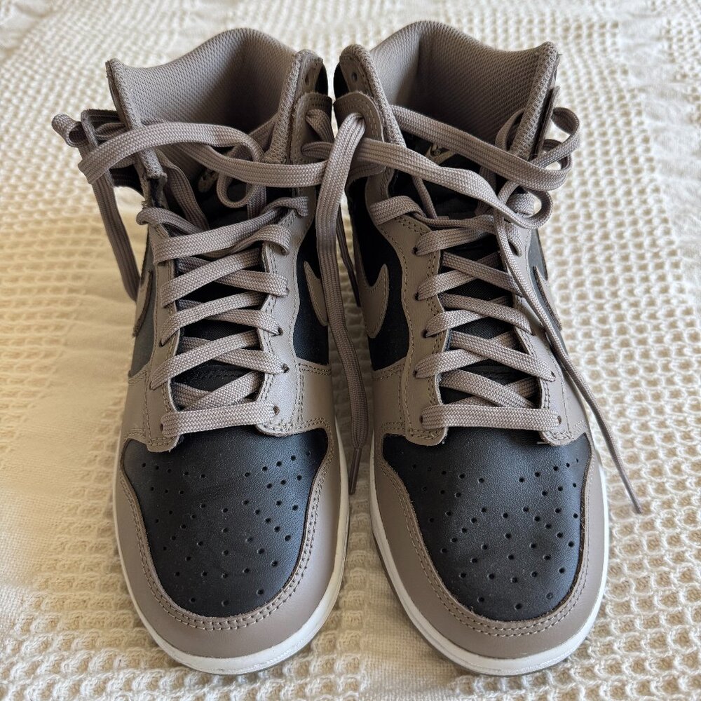 Nike Women’s High-Top Sneakers Taupe and Black